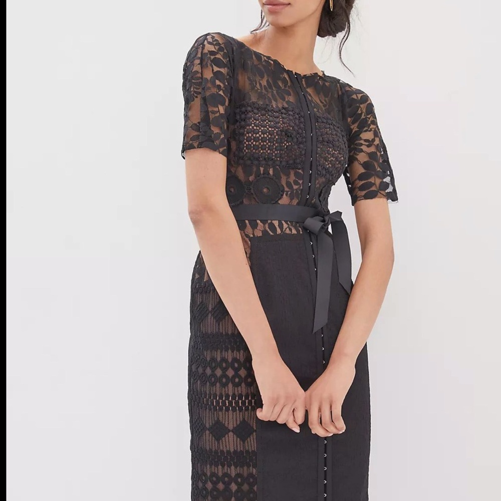 Elegant Black Lace Dress
